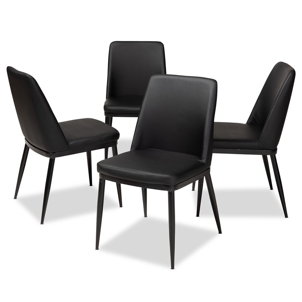 Black Dining Room Chairs Set Of 4 : Buy Lssbought Set Of 4 Urban Style